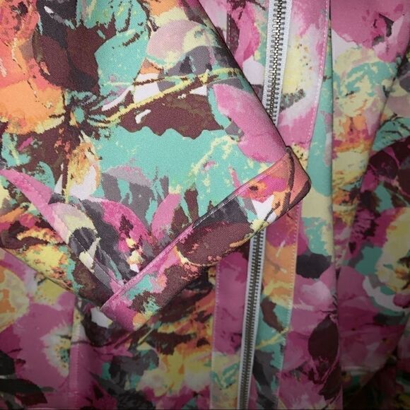 I.N.C. Pastel floral full zip dress jacket size 2X - Picture 8 of 8